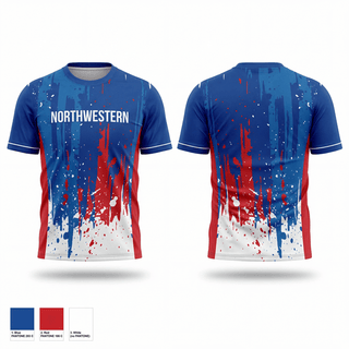 Short Sleeve Performance Shirt, Northwestern, Wrestling, Teamtime, Team time, sublimation, custom sports apparel, team uniforms, spirit wear, spiritwear, sports uniforms, custom shirts, team store, custom team store, fundraiser sports, apparel fundraiser