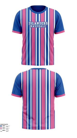 Short Sleeve Performance Shirt, Islanders, Baseball, Teamtime, Team time, sublimation, custom sports apparel, team uniforms, spirit wear, spiritwear, sports uniforms, custom shirts, team store, custom team store, fundraiser sports, apparel fundraiser