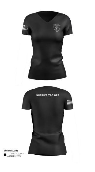 Womens Short Sleeve Vneck Shirt, Fayette County Sheriff WV, Police, Teamtime, Team time, sublimation, custom sports apparel, team uniforms, spirit wear, spiritwear, sports uniforms, custom shirts, team store, custom team store, fundraiser sports, apparel fundraiser