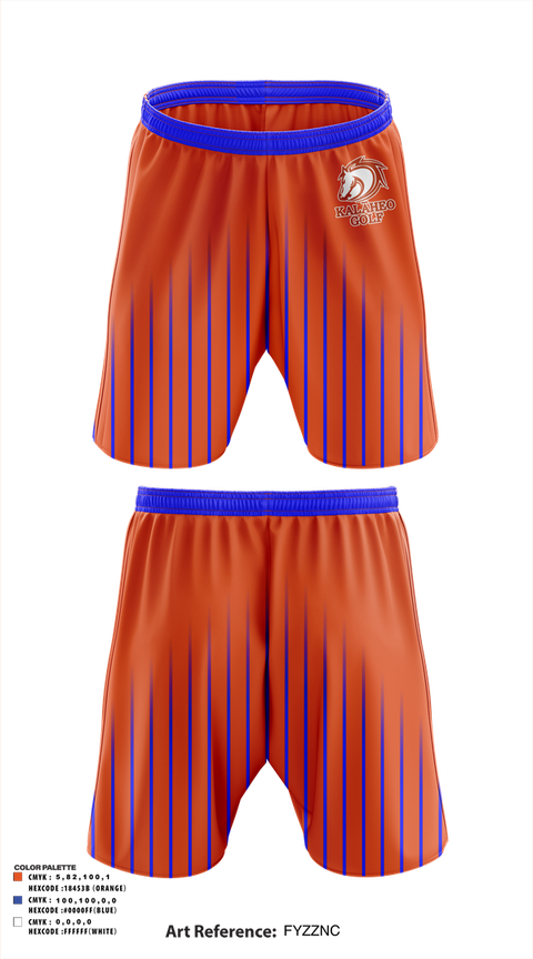 Athletic Shorts With Pockets, Kalaheo Golf, Golf, Teamtime, Team time, sublimation, custom sports apparel, team uniforms, spirit wear, spiritwear, sports uniforms, custom shirts, team store, custom team store, fundraiser sports, apparel fundraiser