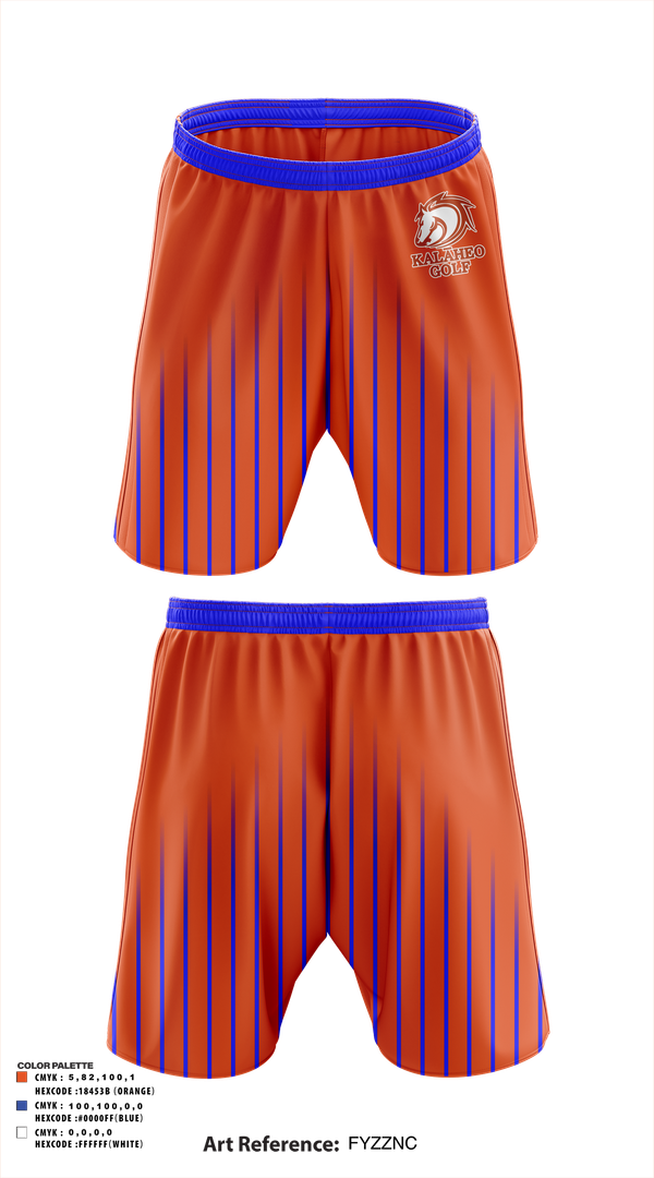 Athletic Shorts With Pockets, Kalaheo Golf, Golf, Teamtime, Team time, sublimation, custom sports apparel, team uniforms, spirit wear, spiritwear, sports uniforms, custom shirts, team store, custom team store, fundraiser sports, apparel fundraiser