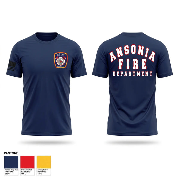 Short Sleeve Performance Shirt, Ansonia Fire Department, Fire Department, Teamtime, Team time, sublimation, custom sports apparel, team uniforms, spirit wear, spiritwear, sports uniforms, custom shirts, team store, custom team store, fundraiser sports, apparel fundraiser