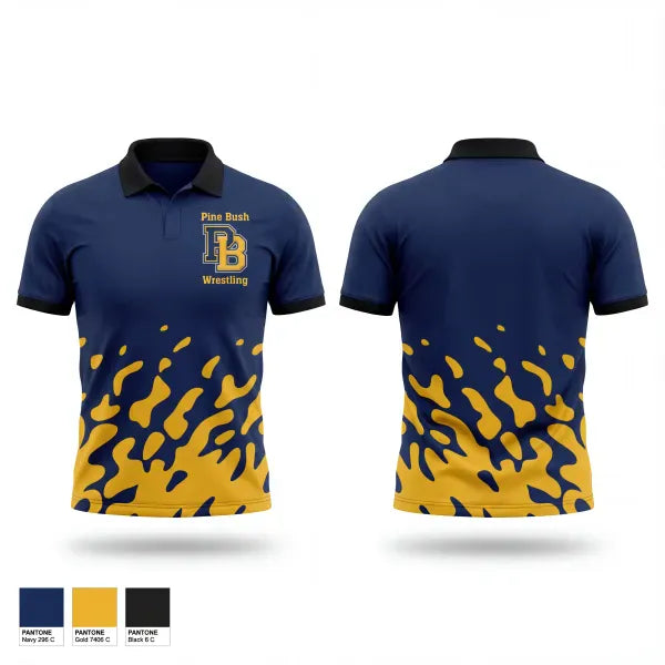 Short Sleeve Performance Polo, Pine Bush, Wrestling, Teamtime, Team time, sublimation, custom sports apparel, team uniforms, spirit wear, spiritwear, sports uniforms, custom shirts, team store, custom team store, fundraiser sports, apparel fundraiser
