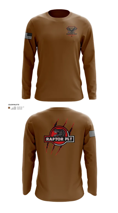 Raptor Platoon, 4-9 CAV 26880110 Long Sleeve Performance Shirt 40