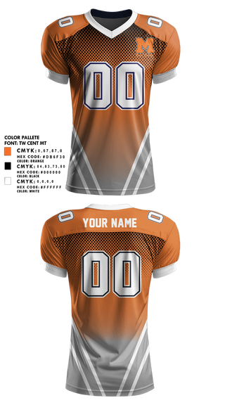 Football Jersey, Molalla Football, , Teamtime, Team time, sublimation, custom sports apparel, team uniforms, spirit wear, spiritwear, sports uniforms, custom shirts, team store, custom team store, fundraiser sports, apparel fundraiser