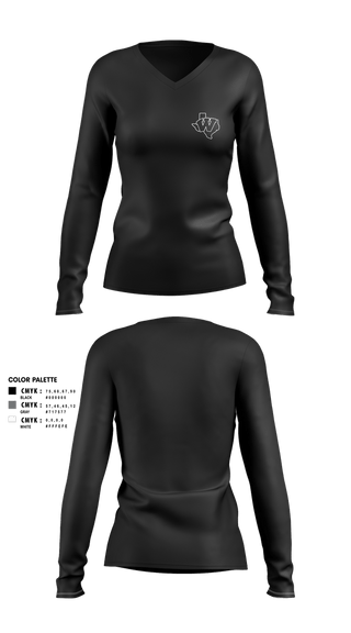 Womens Long Sleeve Vneck Shirt, Winn Maverick Softball, Softball, Teamtime, Team time, sublimation, custom sports apparel, team uniforms, spirit wear, spiritwear, sports uniforms, custom shirts, team store, custom team store, fundraiser sports, apparel fundraiser