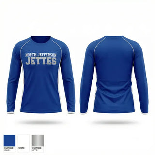 Long Sleeve Performance Shirt, North Jefferson Jettes, Spirit Store, Teamtime, Team time, sublimation, custom sports apparel, team uniforms, spirit wear, spiritwear, sports uniforms, custom shirts, team store, custom team store, fundraiser sports, apparel fundraiser