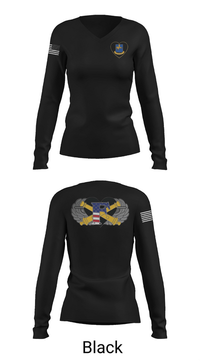 Freedom BTRY, 1-320th FAR 56639766 Women's Long Sleeve V-neck Shirt - 37