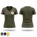 CDR WILLIAM F BUNDY DIVISION 86343973 Women's Short Sleeve V-neck Shirt - 1