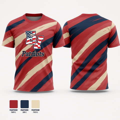 Short Sleeve Performance Shirt, Patriots, , Teamtime, Team time, sublimation, custom sports apparel, team uniforms, spirit wear, spiritwear, sports uniforms, custom shirts, team store, custom team store, fundraiser sports, apparel fundraiser