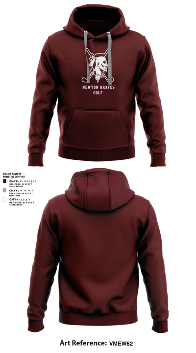 Newton Braves Golf 44705501 Hoodie - 1