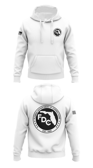 Hoodie, Florida Department of Corrections, Police, Teamtime, Team time, sublimation, custom sports apparel, team uniforms, spirit wear, spiritwear, sports uniforms, custom shirts, team store, custom team store, fundraiser sports, apparel fundraiser