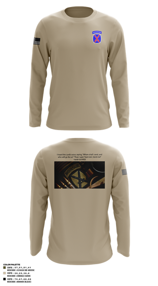 Long Sleeve Performance Shirt, CHO, Army, Teamtime, Team time, sublimation, custom sports apparel, team uniforms, spirit wear, spiritwear, sports uniforms, custom shirts, team store, custom team store, fundraiser sports, apparel fundraiser