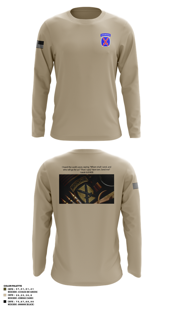 Long Sleeve Performance Shirt, CHO, Army, Teamtime, Team time, sublimation, custom sports apparel, team uniforms, spirit wear, spiritwear, sports uniforms, custom shirts, team store, custom team store, fundraiser sports, apparel fundraiser
