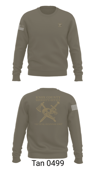 Crew Neck Sweatshirt, KNOX COUNTY SHERIFF’S OFFICE TACTICAL RESPONSE UNIT, Police, Teamtime, Team time, sublimation, custom sports apparel, team uniforms, spirit wear, spiritwear, sports uniforms, custom shirts, team store, custom team store, fundraiser sports, apparel fundraiser