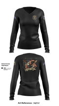 Philadelphia Police 64135919 Women's Long Sleeve V-neck Shirt - 101
