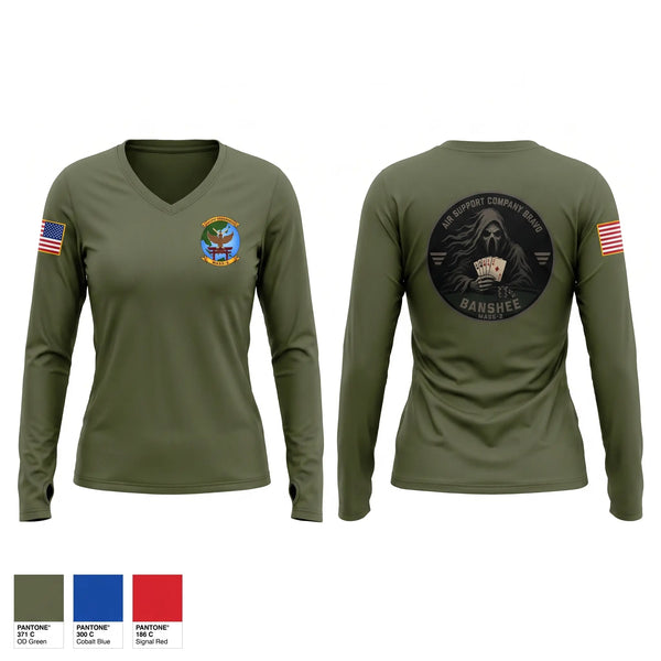 Womens Long Sleeve Vneck Shirt, MASS-2, Marines, Teamtime, Team time, sublimation, custom sports apparel, team uniforms, spirit wear, spiritwear, sports uniforms, custom shirts, team store, custom team store, fundraiser sports, apparel fundraiser