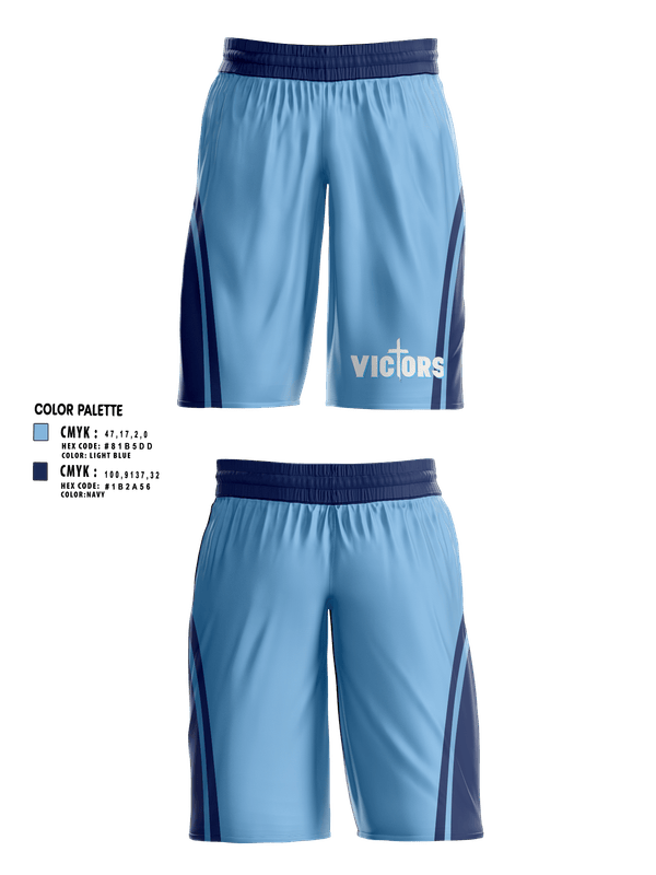 Mens Basketball Shorts, Victors, Men's Basketball, Teamtime, Team time, sublimation, custom sports apparel, team uniforms, spirit wear, spiritwear, sports uniforms, custom shirts, team store, custom team store, fundraiser sports, apparel fundraiser