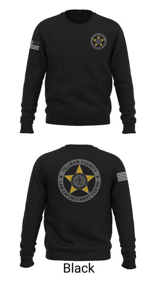 Crew Neck Sweatshirt, Tillman County Law Enforcement Center, Police, Teamtime, Team time, sublimation, custom sports apparel, team uniforms, spirit wear, spiritwear, sports uniforms, custom shirts, team store, custom team store, fundraiser sports, apparel fundraiser