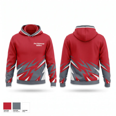 Hoodie, Port Richmond Raiders, Men's Soccer, Teamtime, Team time, sublimation, custom sports apparel, team uniforms, spirit wear, spiritwear, sports uniforms, custom shirts, team store, custom team store, fundraiser sports, apparel fundraiser