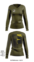DET 2 CO A 2-245th AVN 46226536 Women's Long Sleeve V-neck Shirt - 23