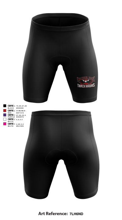 Carolina Track Hawks Men's Compression Shorts - 5