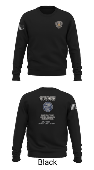 Crew Neck Sweatshirt, Swansboro police cadets, Police, Teamtime, Team time, sublimation, custom sports apparel, team uniforms, spirit wear, spiritwear, sports uniforms, custom shirts, team store, custom team store, fundraiser sports, apparel fundraiser