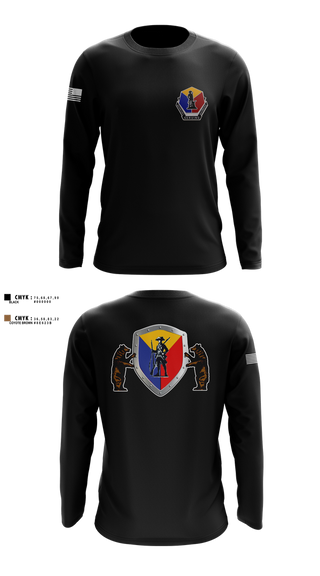 Long Sleeve Performance Shirt, Camp Crowder HHC, , Teamtime, Team time, sublimation, custom sports apparel, team uniforms, spirit wear, spiritwear, sports uniforms, custom shirts, team store, custom team store, fundraiser sports, apparel fundraiser