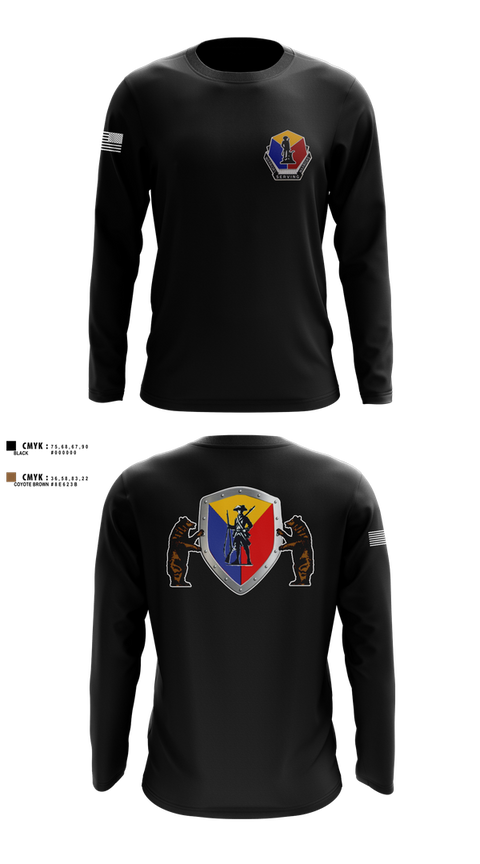 Long Sleeve Performance Shirt, Camp Crowder HHC, , Teamtime, Team time, sublimation, custom sports apparel, team uniforms, spirit wear, spiritwear, sports uniforms, custom shirts, team store, custom team store, fundraiser sports, apparel fundraiser