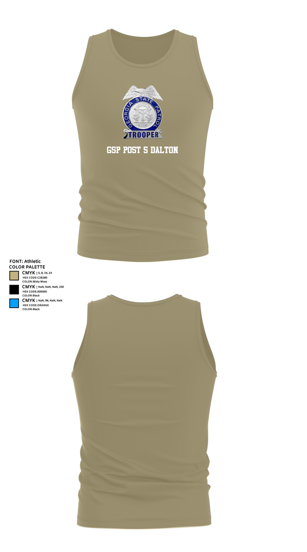 Tank Top, GSP POST 5 DALTON, Police, Teamtime, Team time, sublimation, custom sports apparel, team uniforms, spirit wear, spiritwear, sports uniforms, custom shirts, team store, custom team store, fundraiser sports, apparel fundraiser