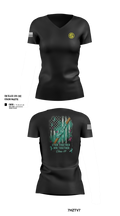 Texas Officer Candidate Class 69 17014937 Women's Short Sleeve V-neck Shirt - 105