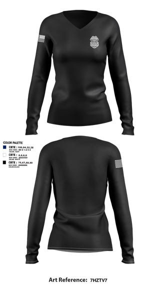 Womens Long Sleeve Vneck Shirt, Military Police, , Teamtime, Team time, sublimation, custom sports apparel, team uniforms, spirit wear, spiritwear, sports uniforms, custom shirts, team store, custom team store, fundraiser sports, apparel fundraiser