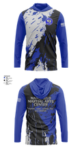 Mansfield Martial Arts Center Long Sleeve Performance Shirt with hood - 23