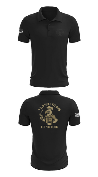 Short Sleeve Performance Polo, 1-320th, , Teamtime, Team time, sublimation, custom sports apparel, team uniforms, spirit wear, spiritwear, sports uniforms, custom shirts, team store, custom team store, fundraiser sports, apparel fundraiser