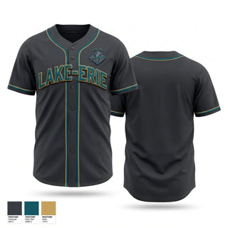 Full Button Baseball Jersey, Lake-Erie Cyclones, Baseball, Teamtime, Team time, sublimation, custom sports apparel, team uniforms, spirit wear, spiritwear, sports uniforms, custom shirts, team store, custom team store, fundraiser sports, apparel fundraiser