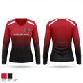 Harrelson Hawks 86488131 Women's Long Sleeve V-neck Shirt - 1