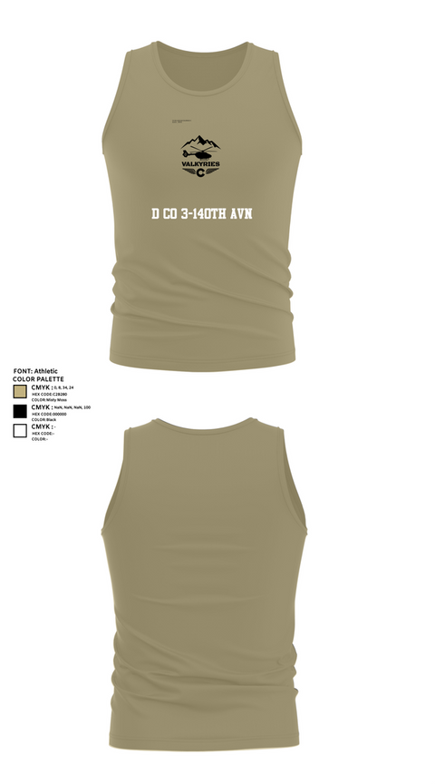 Tank Top, D Co 3-140th AVN, National Guard, Teamtime, Team time, sublimation, custom sports apparel, team uniforms, spirit wear, spiritwear, sports uniforms, custom shirts, team store, custom team store, fundraiser sports, apparel fundraiser