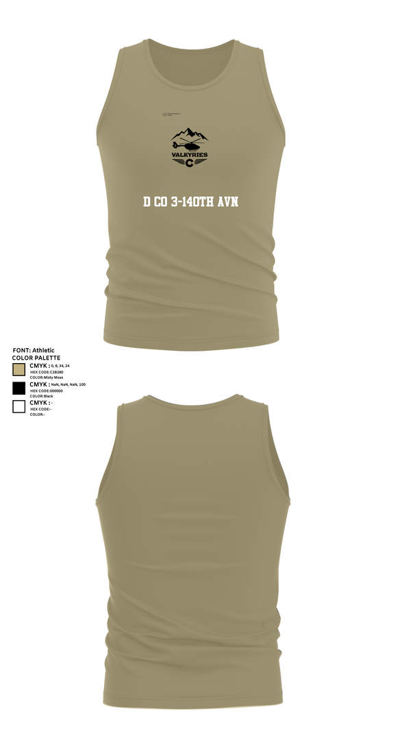 Tank Top, D Co 3-140th AVN, National Guard, Teamtime, Team time, sublimation, custom sports apparel, team uniforms, spirit wear, spiritwear, sports uniforms, custom shirts, team store, custom team store, fundraiser sports, apparel fundraiser