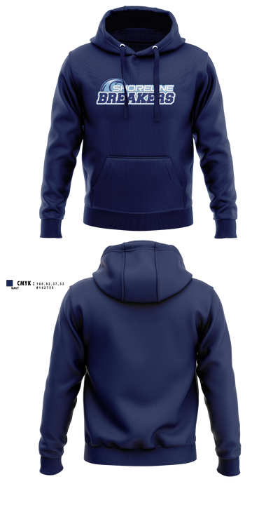 Shoreline Breakers 12u Royal Hoodie - 3