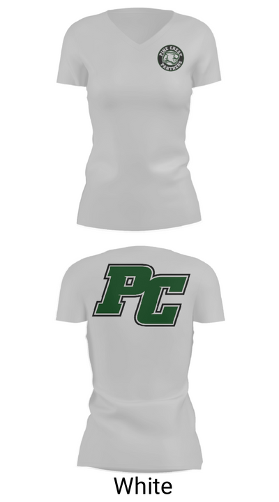 Pine Crest School (Upper School) Volleyball 95644172 Women's Short Sleeve V-neck Shirt - 19