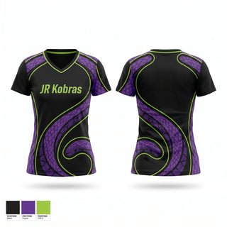 Womens Short Sleeve Vneck Shirt, JR Kobras, Softball, Teamtime, Team time, sublimation, custom sports apparel, team uniforms, spirit wear, spiritwear, sports uniforms, custom shirts, team store, custom team store, fundraiser sports, apparel fundraiser