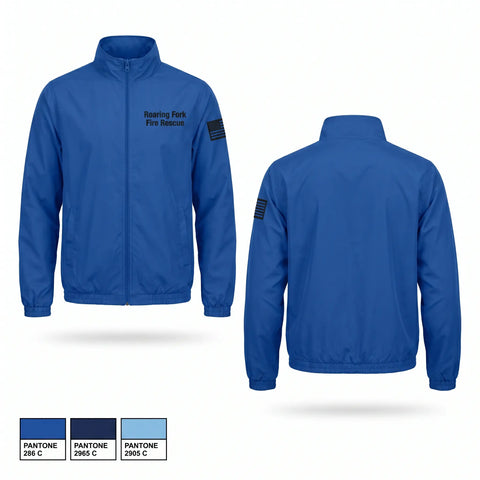 Windbreaker, Roaring Fork Fire Rescue, Fire Department, Teamtime, Team time, sublimation, custom sports apparel, team uniforms, spirit wear, spiritwear, sports uniforms, custom shirts, team store, custom team store, fundraiser sports, apparel fundraiser