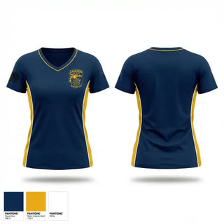 Womens Short Sleeve Vneck Shirt, Cameron VFD, Fire Department, Teamtime, Team time, sublimation, custom sports apparel, team uniforms, spirit wear, spiritwear, sports uniforms, custom shirts, team store, custom team store, fundraiser sports, apparel fundraiser