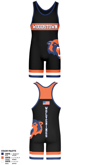 Wrestling Singlet, Woodstown Wrestling, Wrestling, Teamtime, Team time, sublimation, custom sports apparel, team uniforms, spirit wear, spiritwear, sports uniforms, custom shirts, team store, custom team store, fundraiser sports, apparel fundraiser