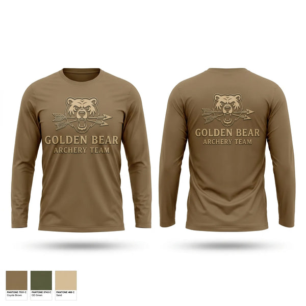 Long Sleeve Performance Shirt, Golden bear archery, Baseball, Teamtime, Team time, sublimation, custom sports apparel, team uniforms, spirit wear, spiritwear, sports uniforms, custom shirts, team store, custom team store, fundraiser sports, apparel fundraiser
