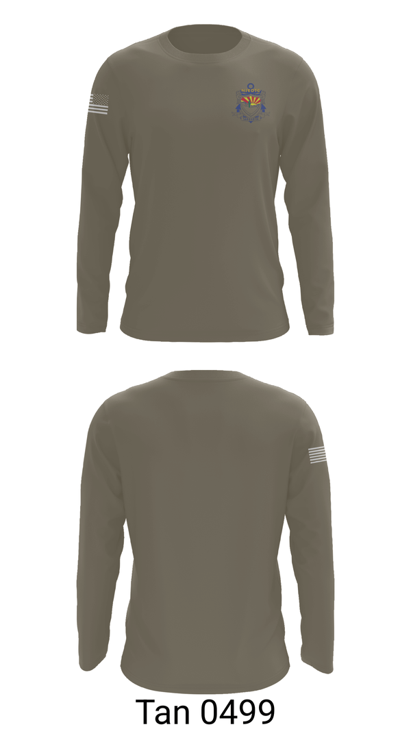 Long Sleeve Performance Shirt, Sahuarita NJROTC, Navy, Teamtime, Team time, sublimation, custom sports apparel, team uniforms, spirit wear, spiritwear, sports uniforms, custom shirts, team store, custom team store, fundraiser sports, apparel fundraiser