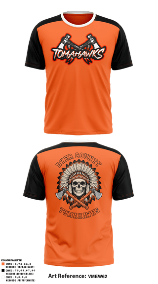 Short Sleeve Performance Shirt, Dyer County Tomahawks, Baseball, Teamtime, Team time, sublimation, custom sports apparel, team uniforms, spirit wear, spiritwear, sports uniforms, custom shirts, team store, custom team store, fundraiser sports, apparel fundraiser