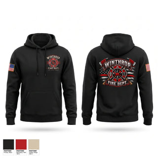 Hoodie, Winthrop Fire Department, Fire Department, Teamtime, Team time, sublimation, custom sports apparel, team uniforms, spirit wear, spiritwear, sports uniforms, custom shirts, team store, custom team store, fundraiser sports, apparel fundraiser