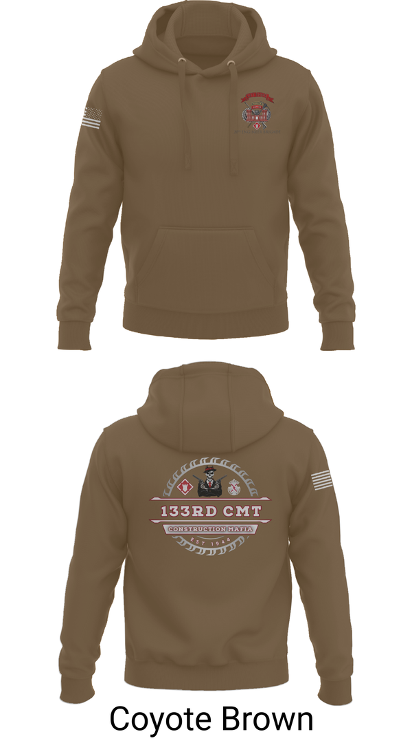 Hoodie, 133rd Construction Management Team, , Teamtime, Team time, sublimation, custom sports apparel, team uniforms, spirit wear, spiritwear, sports uniforms, custom shirts, team store, custom team store, fundraiser sports, apparel fundraiser