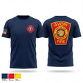 Avon Fire Department 34682194 Old School Cotton Feel Shirt - 1